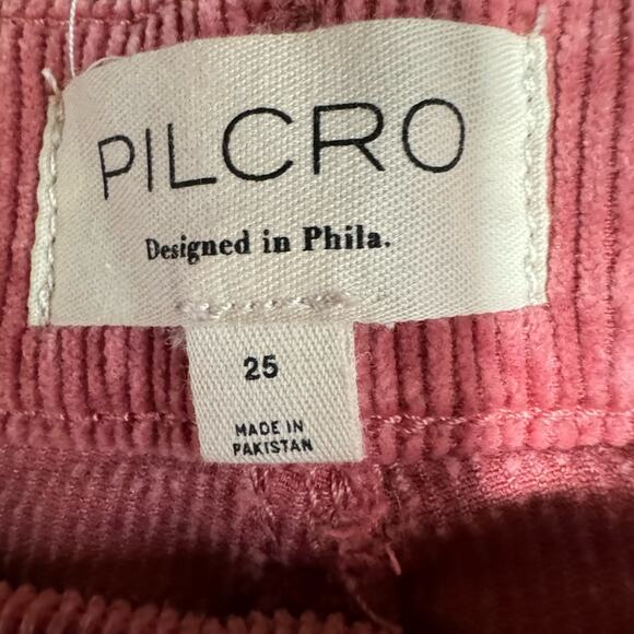 Pilcro NWT Women's The YAYA Mid-Rise Corduroy Crop Flare Jeans Size 25 $148 - Picture 5 of 13
